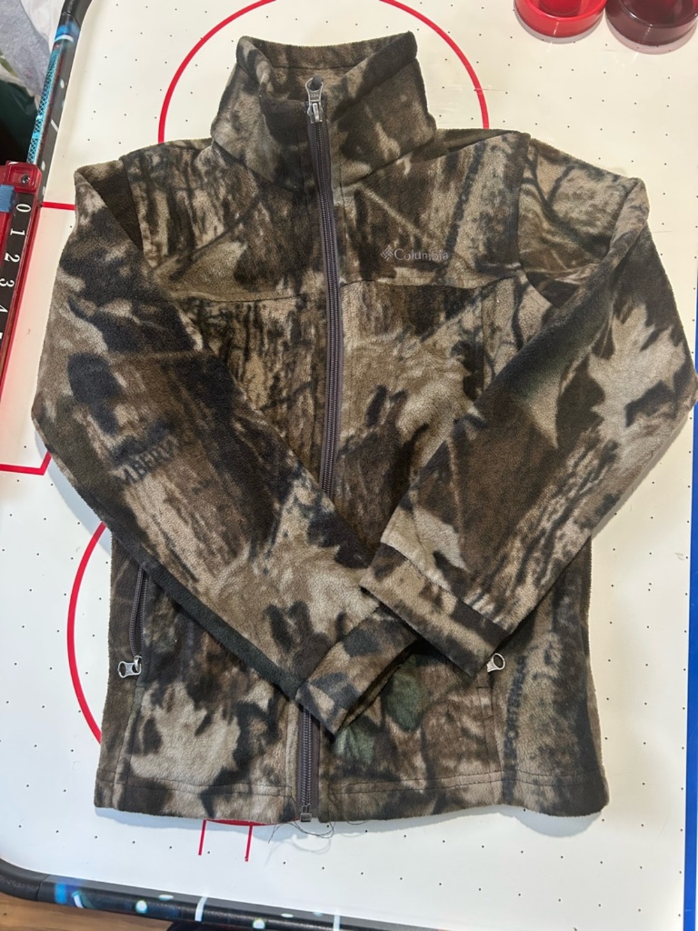 Columbia Kids Camo Fleece Jacket - Brown, Green, Black